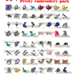 40+ birds embroidery design patterns ready art in pes/hus formats