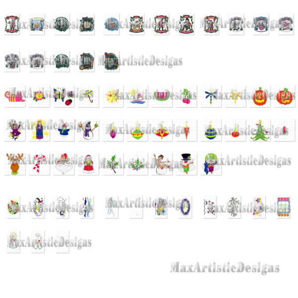 60+ Happy Holidays embroidery patterns Machine embroidery designs