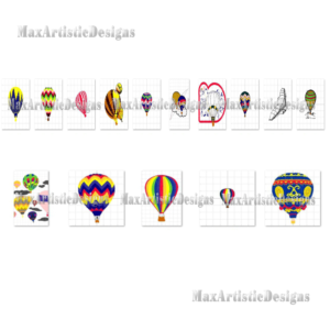 Más de 15 patrones de bordado de globos aerostáticos Diseños de bordado a máquina