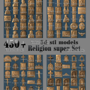 3d stl models 200+ pcs religion angels catalocism set for cnc router artcam aspire vcarve pro