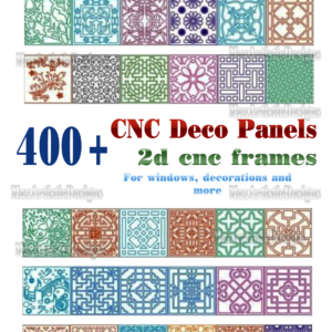 400 + dxf cdr Mini-Panels Quadrate Rahmen Kunst CNC-Vektoren bereit zum Schneiden von dxf für Plasma-Router, Laserschnitt, Wasserstrahl-Download
