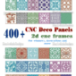 400 + dxf cdr mini paneles cuadrados marcos artes cnc vectores listos para cortar dxf para enrutador de plasma, corte por láser, descarga de chorro de agua