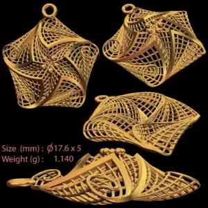 12 pieces 3d stl print jewelry turkish earrings models for cnc printer, artcam, vcarve cut3d