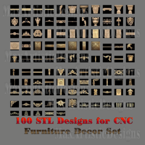 100 ensemble de décoration de modèles 3d stl pour imprimante 3d cnc relief artcam aspire download