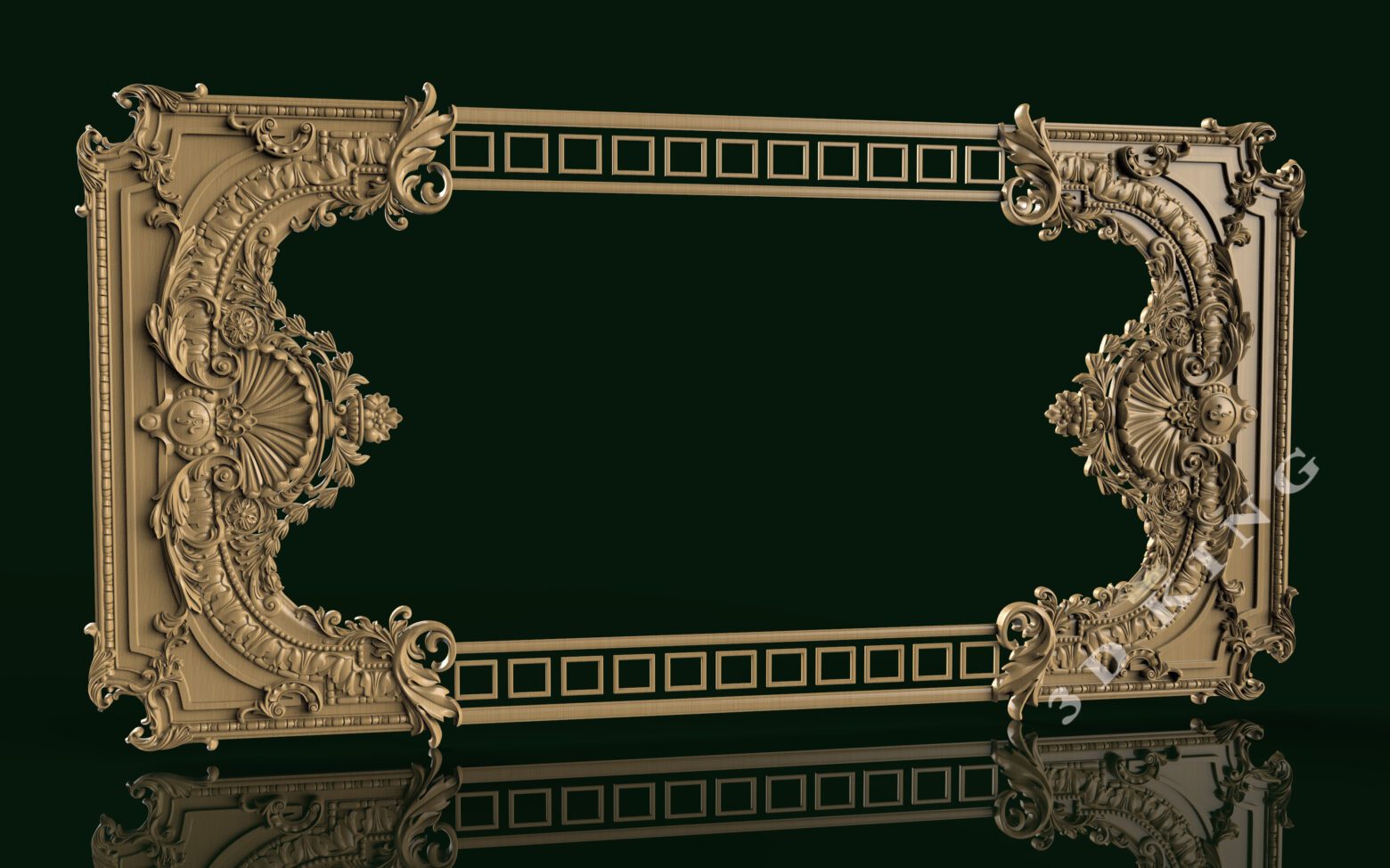 stl modelos 3d 120+ piezas conjunto de marcos de espejo originales para enrutador cnc aspire artcam grabador tallado descarga