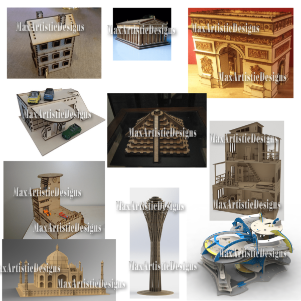 100,000+ cnc vectors dxf cdr 20 gb art cars building houses and more for laser cut or cnc router, waterjet