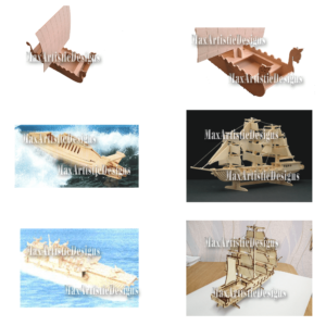 30+ ships and boats laser cut dxf cdr vectors pack cnc 3d files for pantograph cnc router