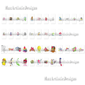 Über 170 Stickdesigns im Zusammenhang mit Schultagen Maschinenstickdesigns