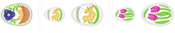machine embroidery designs - 230+ fsl easter embroidery pes dst jef formats