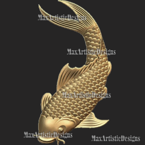 2 3D STL Models Fish Panel CNC Router Carving Machine Artcam aspire Cut3D Vcarve 