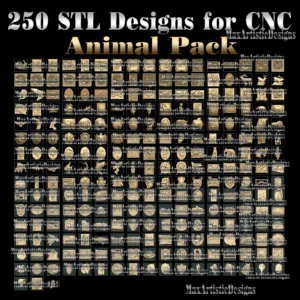 Über 250 Stück neue Tiere 3D-STL-Modelle für CNC-Router 3D-Drucker Artcam Aspire Cut3D-Download
