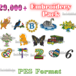 31.000+ embroidery kit featuring animals, fonts, holidays design patterns download