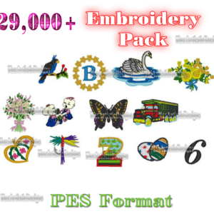 28000+ embroidery kit featuring animals, fonts, holidays design patterns digital download