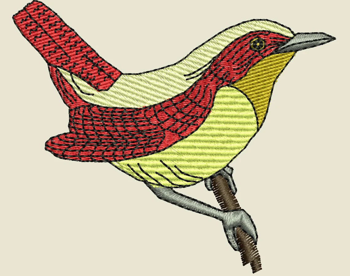 Plus de 100 motifs de conception de broderie d'oiseaux dans des formats de fichiers pes-hus