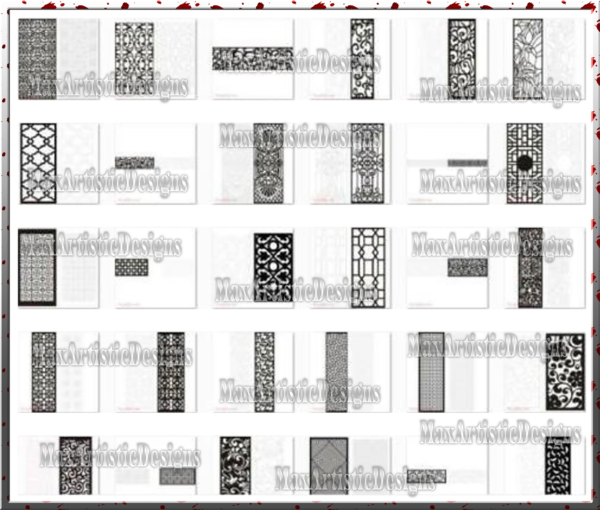 2000 dxf cdr deco panels files many frames for cnc plasma laser cut, cnc vector, ready to cut download