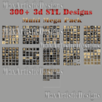 300 piezas 3d stl modelos animales religión muebles decoración para cnc artcam 3d impresora aspire