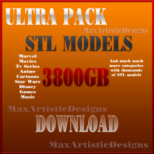 Ultra mega pack 3800+gb archivos de modelos de impresión 3d- mostrar original