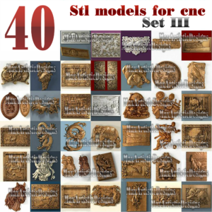 39 set 3d stl models basreliefs engraving carving files for cnc router artcam aspire download