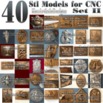 39+ 3D-STL-Modelle Basrelief-Metallarbeiten für CNC-Router Artcam Aspire Set II herunterladen