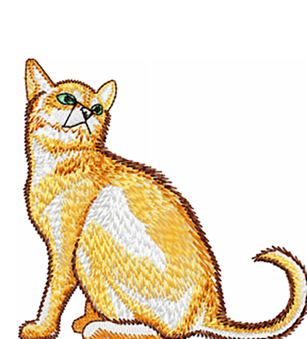 diseños de bordado - más de 80 diseños de bordado de gatos - formatos pes dst jef