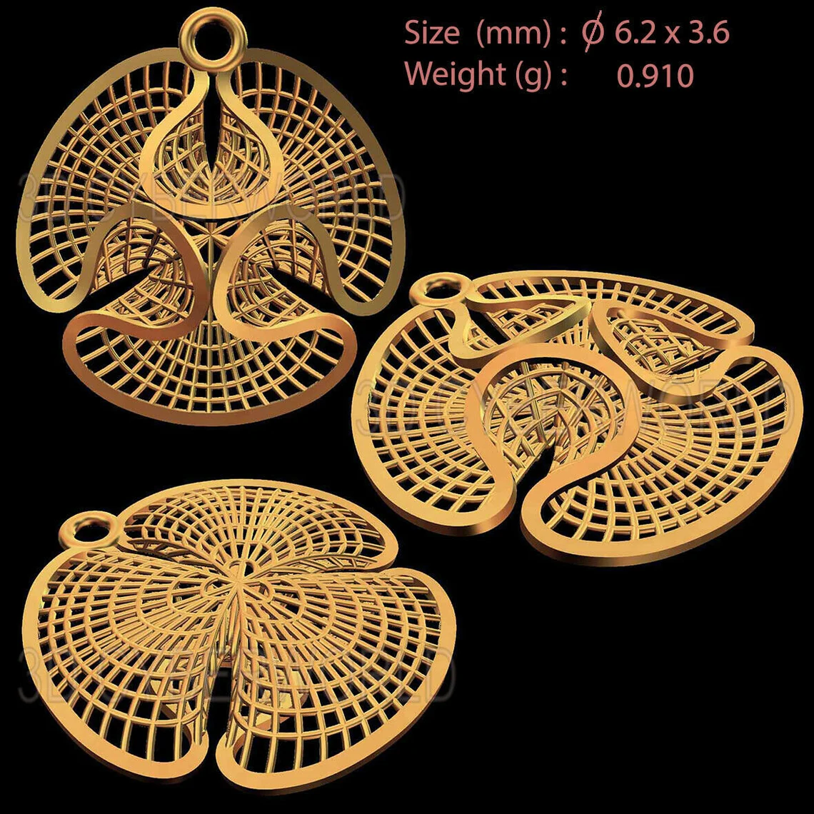 12 modelos de aretes turcos de joyería con impresión 3d stl para impresora cnc, artcam, vcarve cut3d