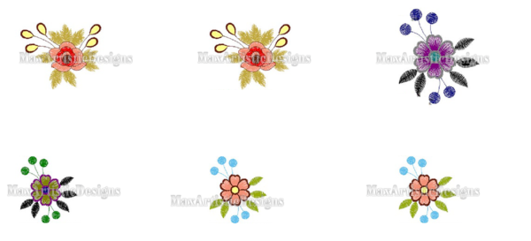 Más de 240 patrones de diseño de bordado de flores bonitas listos para formatos art/pes/hus