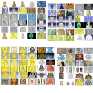 Über 125 religiöse STL-Pack-Medaillensymbole für CNC im STL-Dateiformat