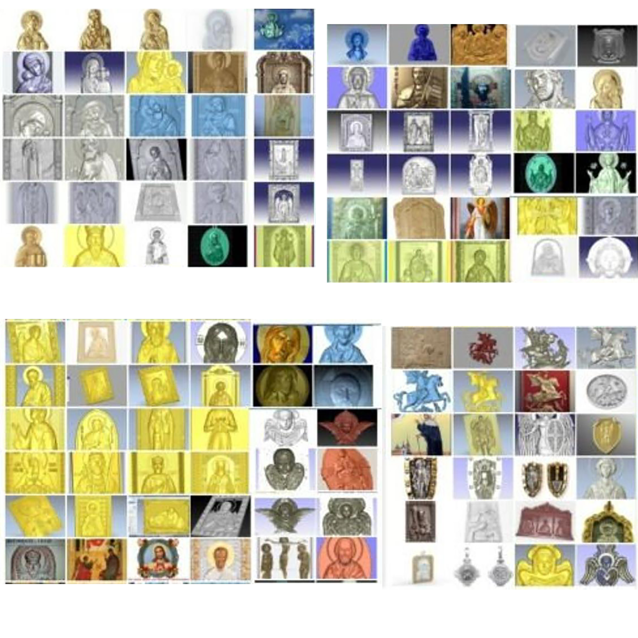 125+ religion stl pack medalions icons for cnc in stl file format