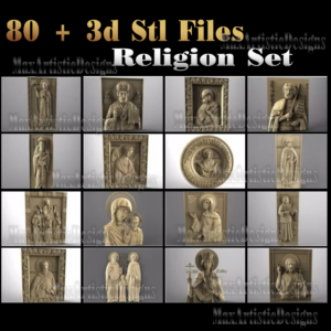 80+ religion 3d stl files for engraving router, 3d printer and vectric artcam