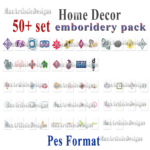 50+ Home Decor embroidery patterns Machine embroidery designs