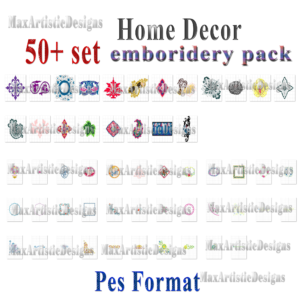 50+ Home Decor embroidery patterns Machine embroidery designs