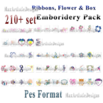 Más de 210 patrones de bordado de cintas, flores y cajas Diseños de bordados a máquina