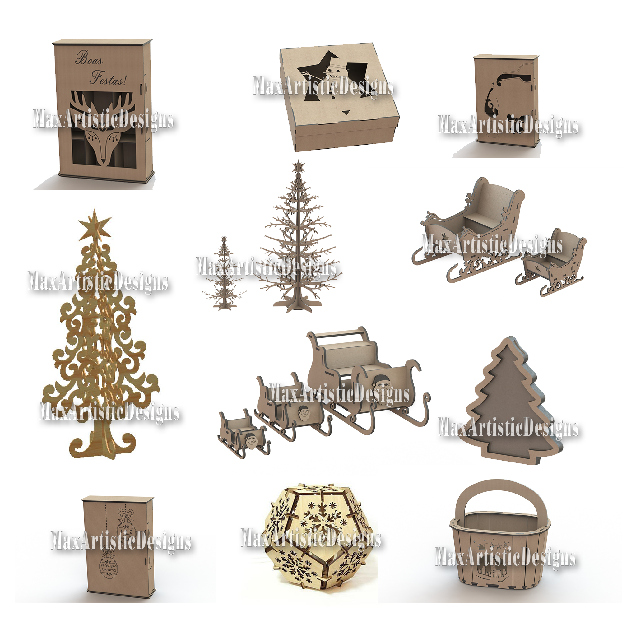 200+ christmas ornament cnc vectors pack in dxf cdr file formats for laser cut machines pantograph cnc router
