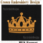 crown embroidery pattern digital dst, exp, hus, jef, pes, vp3,vip, xxx formats