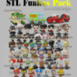stl funkos pack 20gb+ fichiers imprimables. routeur cnc imprimante 3d