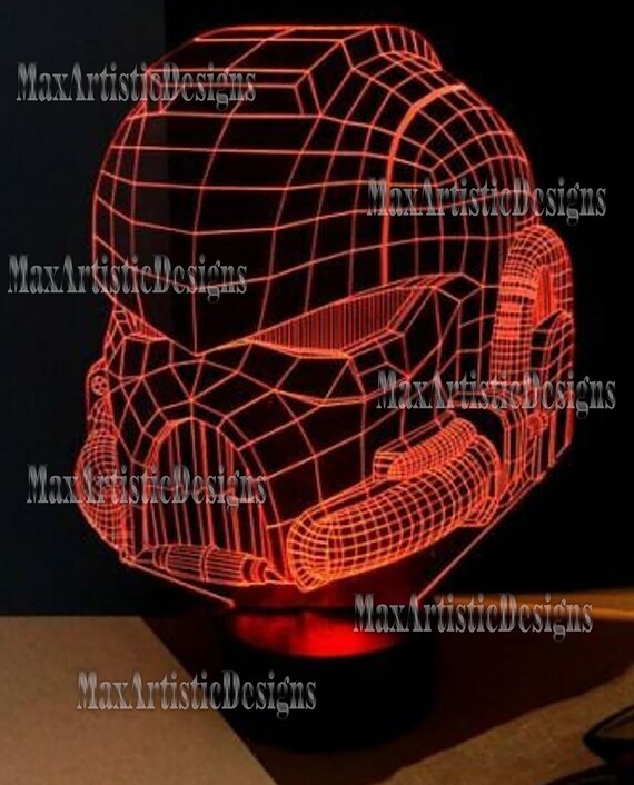50+ DXF-Acryl-3D-Illusionslampe