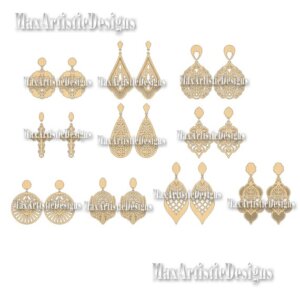 60+ earrings for jewelry cnc vectors pack for laser cut dxf cnc 2d files pantograph cnc router