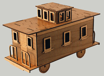 caboose  100+ laser cut buildings and constructions cnc vectors pack in dxf cdr formats cnc 3d files for pantograph cnc router
