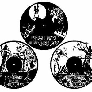 Nightmare Before Christmas Uhren DXF CDR-Dateien für CNC-Plasma-Laserschnitt