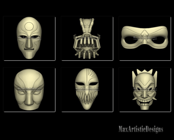 oltre 50 3d stl "modelli maschera" rilievo stl per artcam, aspire, cnc router download digitale