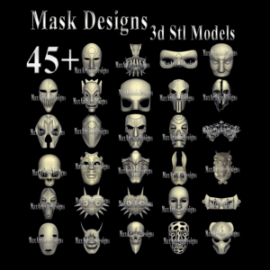 46 3d stl "mask models" stl relief pour artcam, aspire, cnc routers download