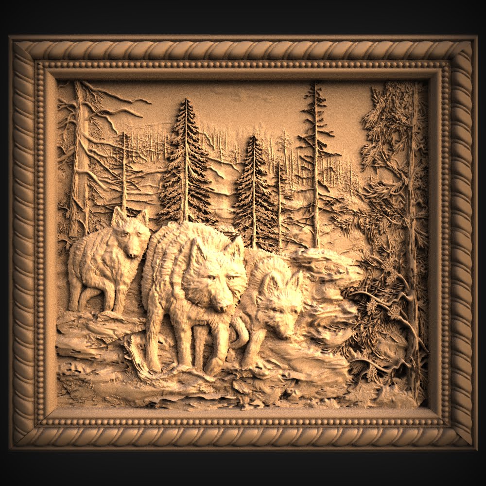 8+”animal in square frames” 3d stl model files for cnc router, 3d printer, artcam, aspire, and bas relief digital download