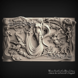 6 Einheiten 3D-STL-Modell Frauen Mythologie für CNC-Fräser 3D-Drucker Artcam Aspire Bas Relief_Wall Decor Relief