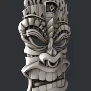 totem 3d stl model for cnc router engraving / 3d printing relief support zbrush artcam aspire cut3d