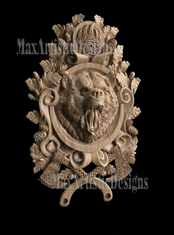 pack of 8 3d stl models of wild animals for cnc engraving, artcam, aspire, and cut3d digital download