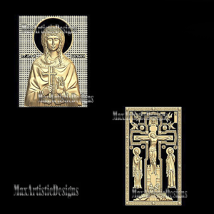 10 religiöse 3D-Stl-Panel-Designs für Reliefmodellierung auf CNC-Router digitaler Download