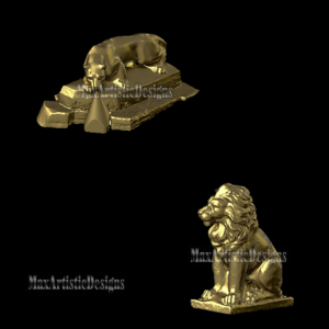 8+ 3D-STL-Löwenfiguren und Skulpturen 3D-STL-Dateien für CNC-Schnitzfräser und 3D-STL-Drucker digitaler Download