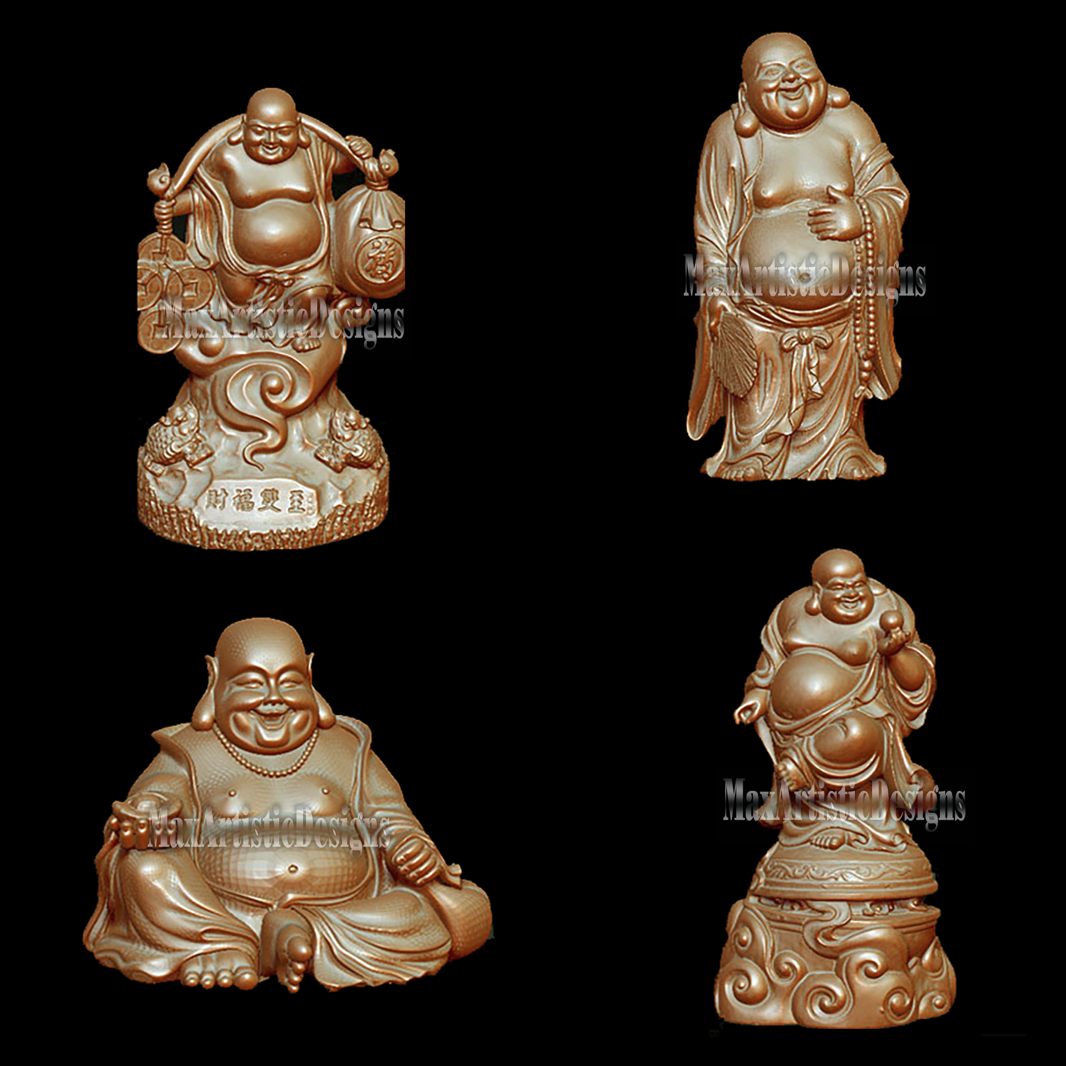 15 buddha 3d models in stl format for 3d printing/stl relief sitting standing maitreya buddha digital download