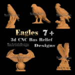8+ 3d stl eagle aquile impostano modelli in rilievo stl per router cnc e stampante 3d in formato stl animal pack download digitale