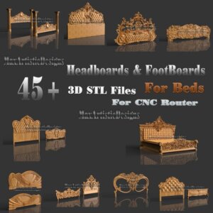46 3d stl bed head boards/foot boards 3d stl files for cnc router/ 3d priner machines